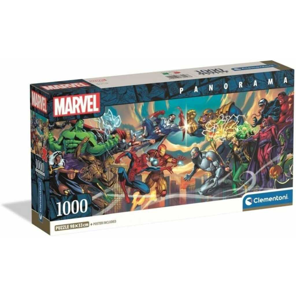 puzzle 1000 marvel heroes vs villanos - panorama