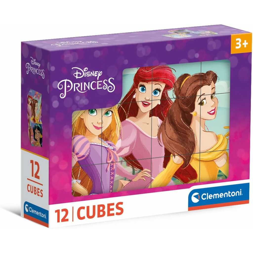 rompecabezas 12 cubos princesas