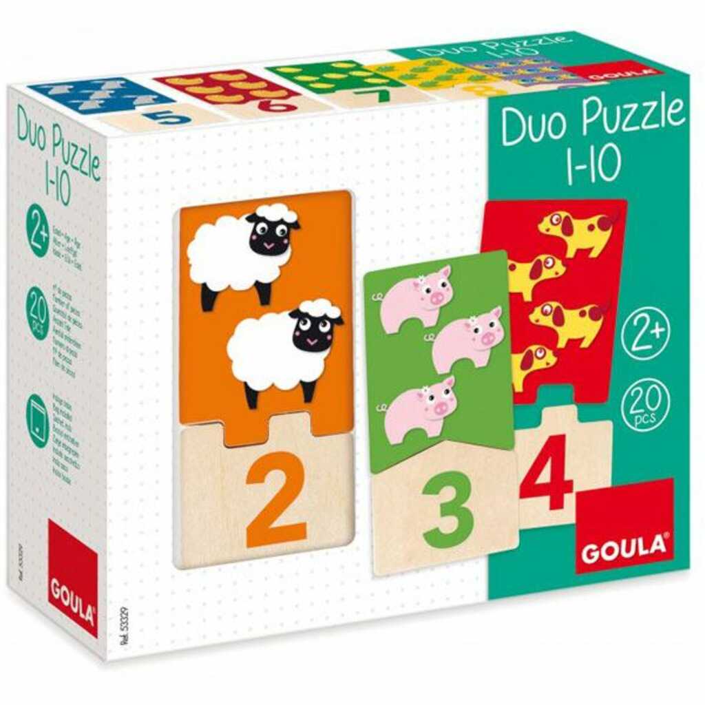 puzzle duo animales 1-10