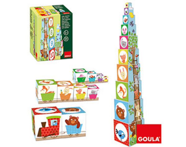 cubos apilables bosque