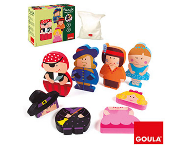 puzle magnético personajes