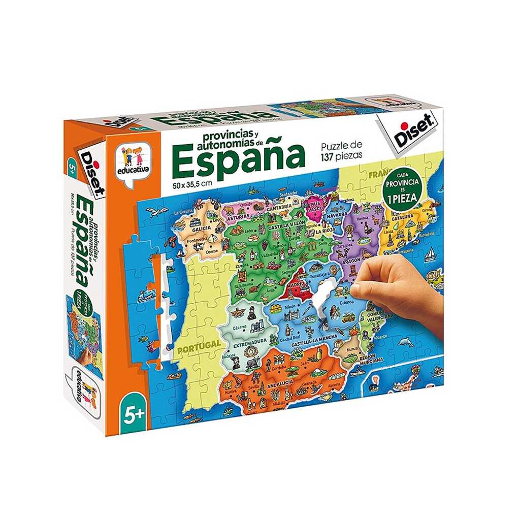 provincias y autonomías de españa 137 piezas