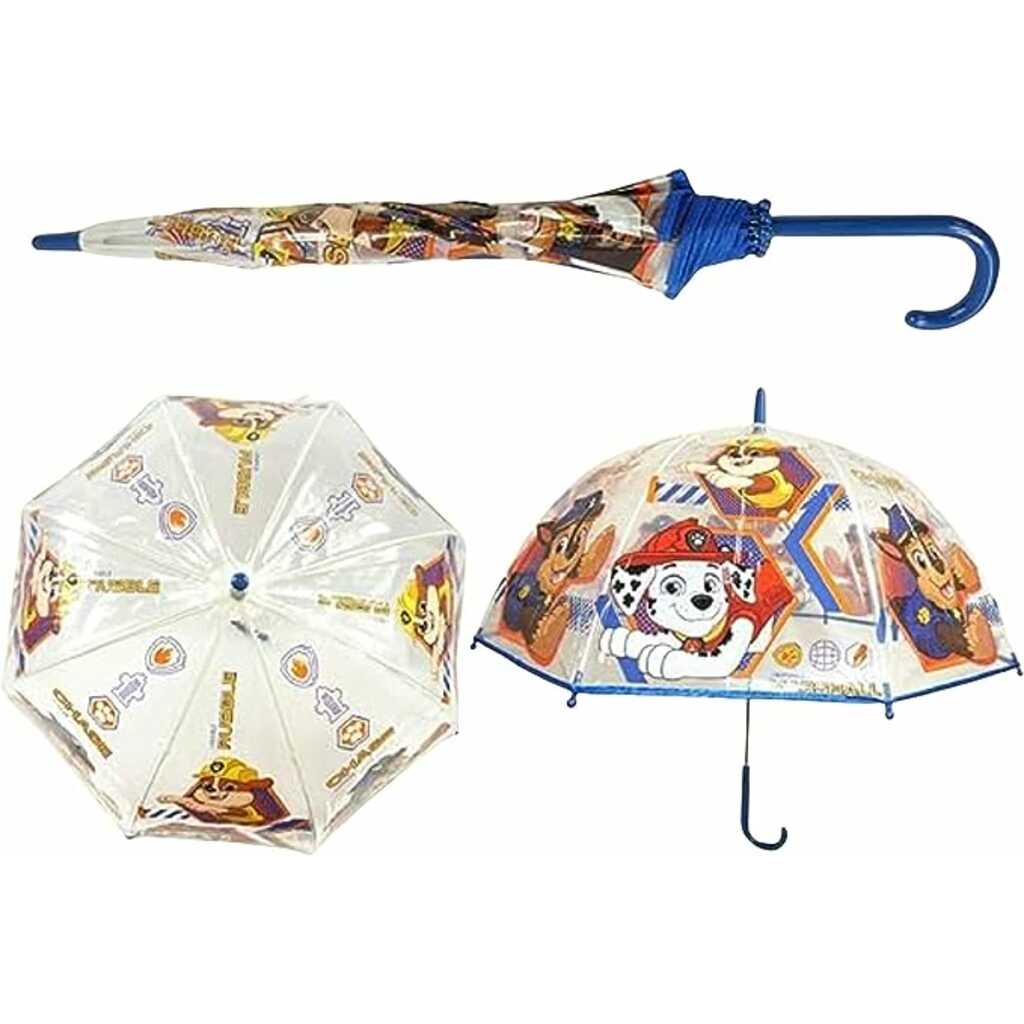 paw patrol paraguas transparente campana 46cm