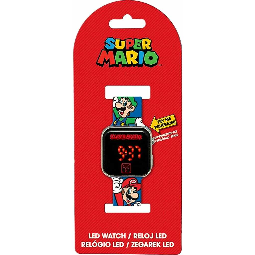 super mario reloj led