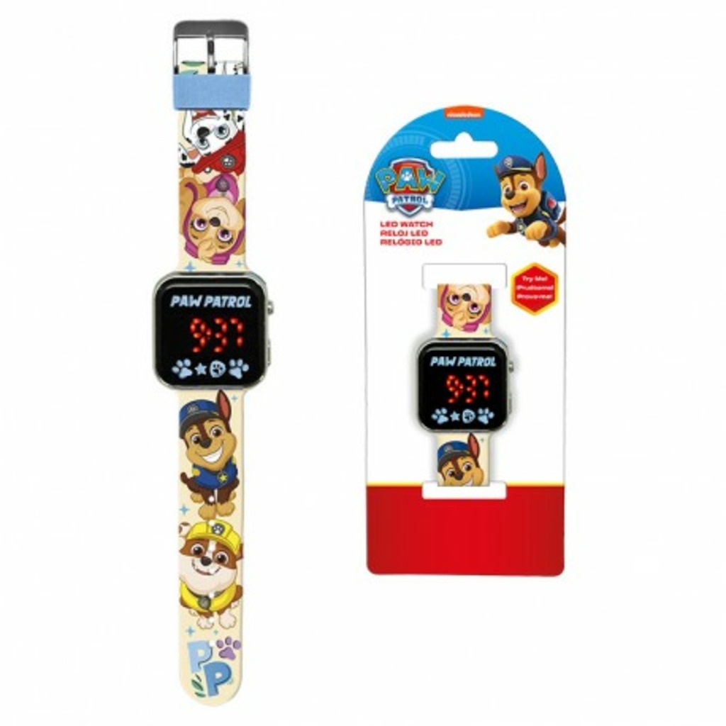 paw patrol reloj led