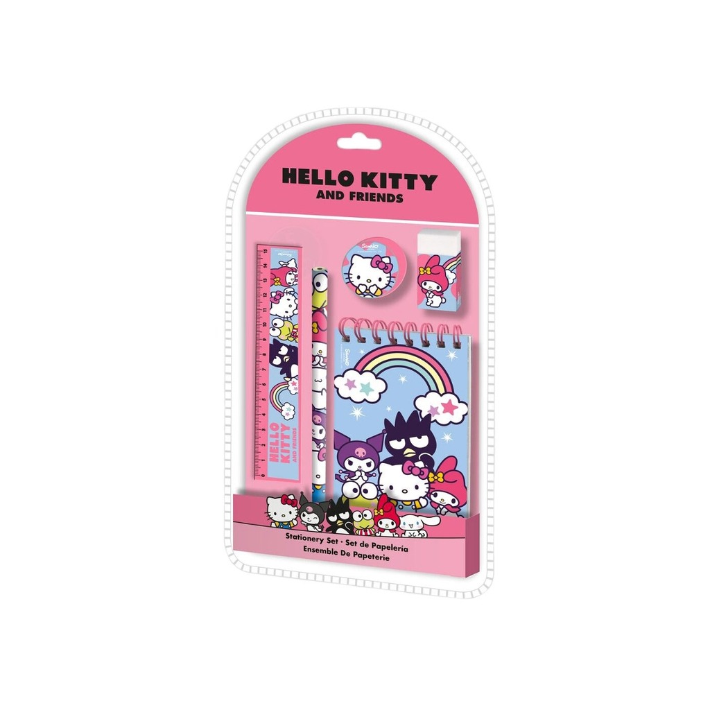 hello kitty set de papelería 5pcs