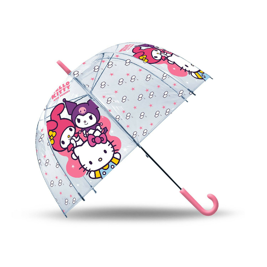 hello kitty paraguas transparente campana 46cm