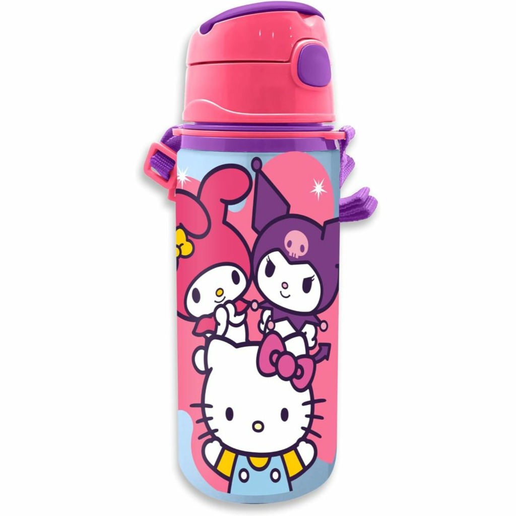 hello kitty cantimplora de aluminio con asa 600ml