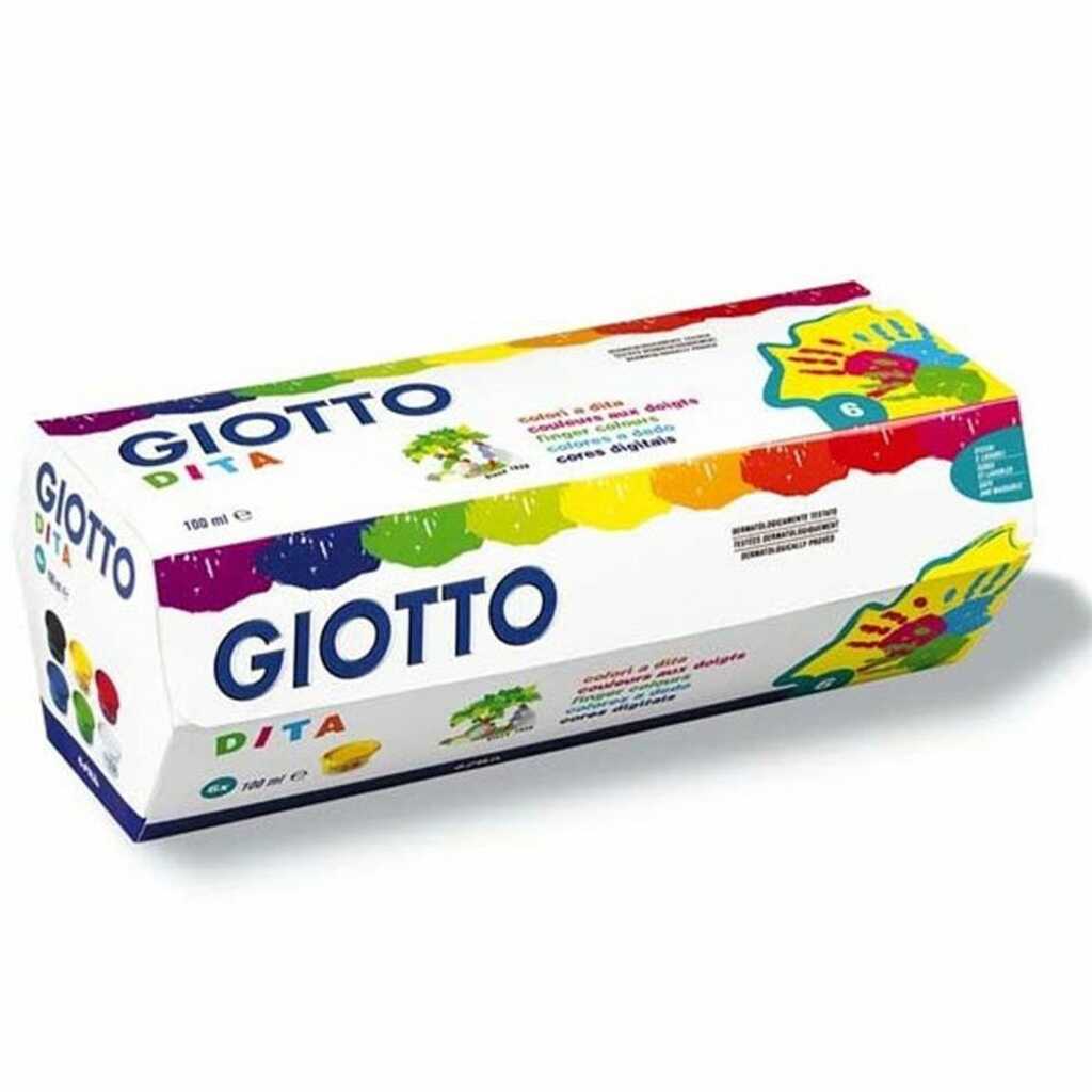giotto pintura a dedos 6x100ml