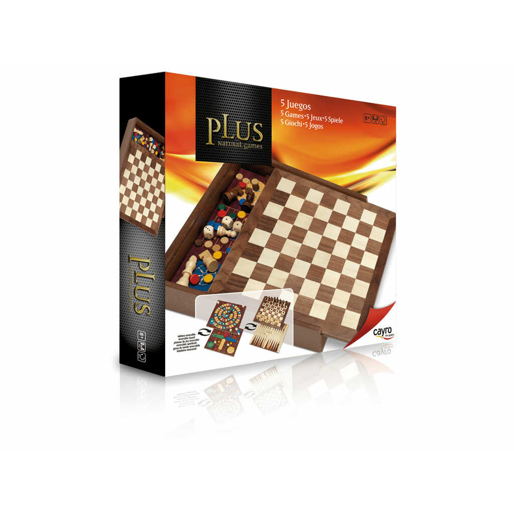 5 juegos plus (aje-bac-dam-parch-oca)