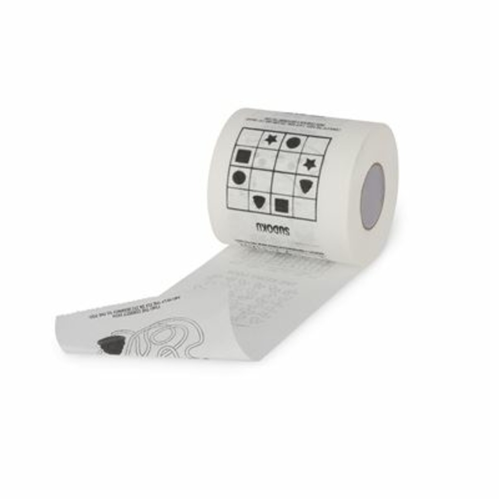 rollo de papel hijiénico con pasatiemos