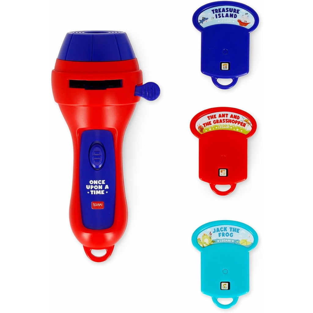 linterna proyector de cuentos rojo