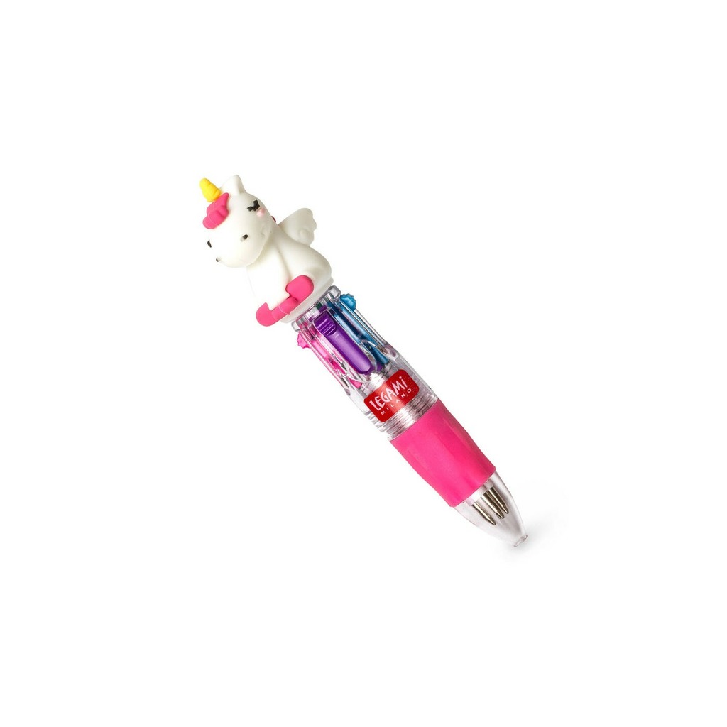 mini bolígrafo 4 colores unicorn