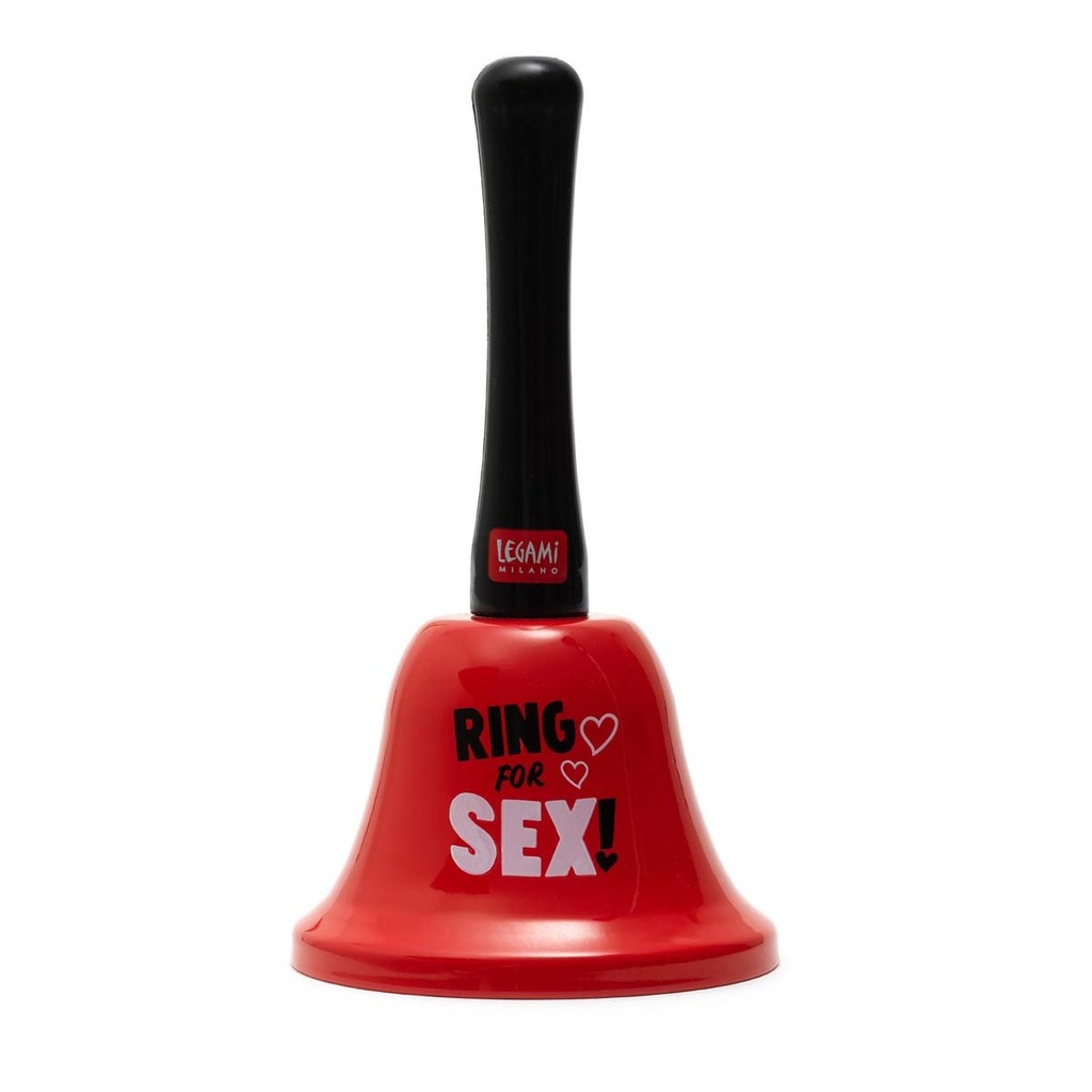 campanilla de mano picante "ring for..."