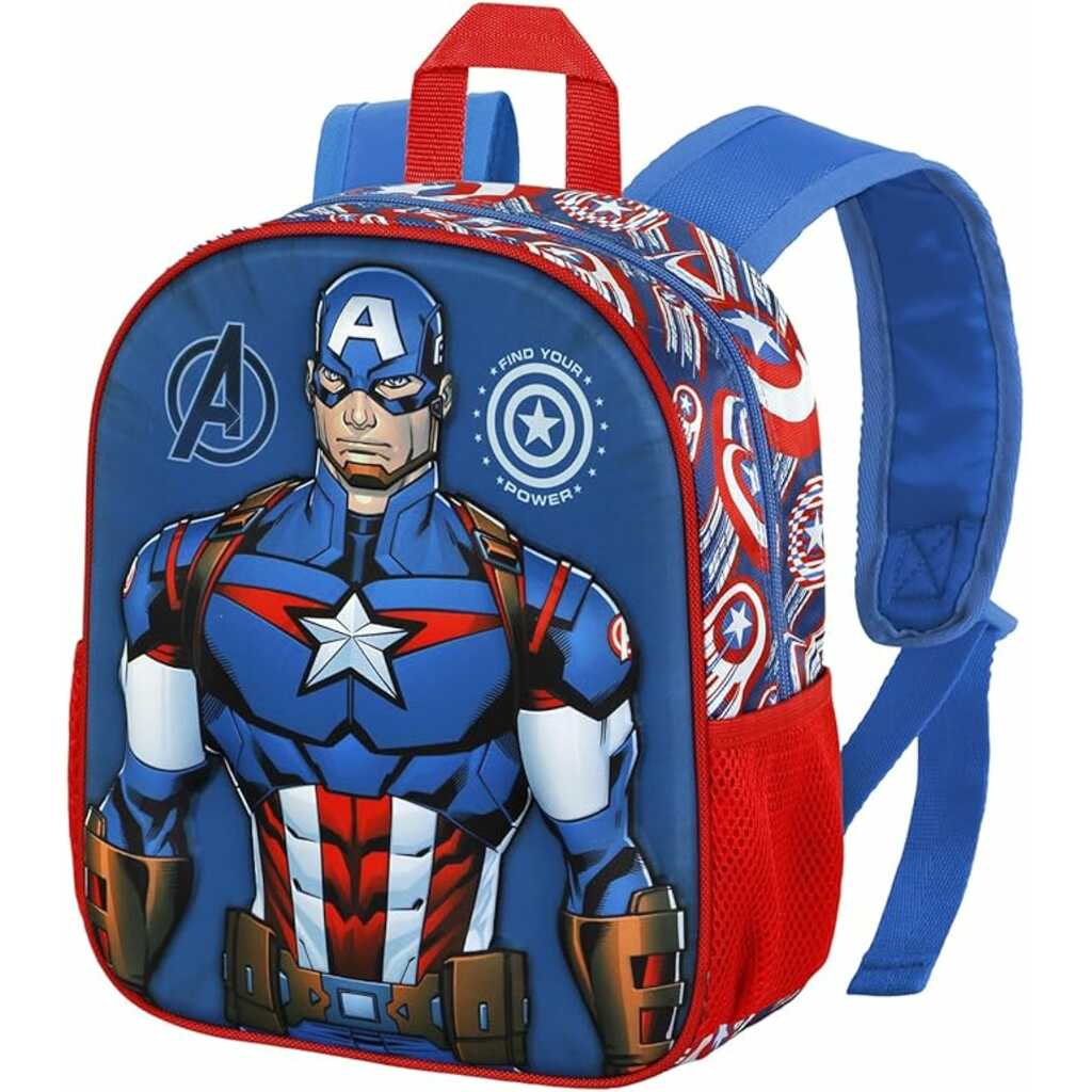 capitán américa mochila 3d "first"