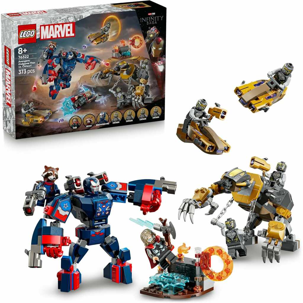 thor de vengadores: endgame vs. chitauri