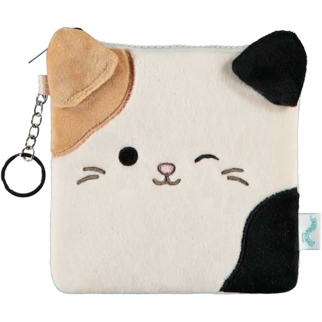 cam fluffy zip ariund wallet