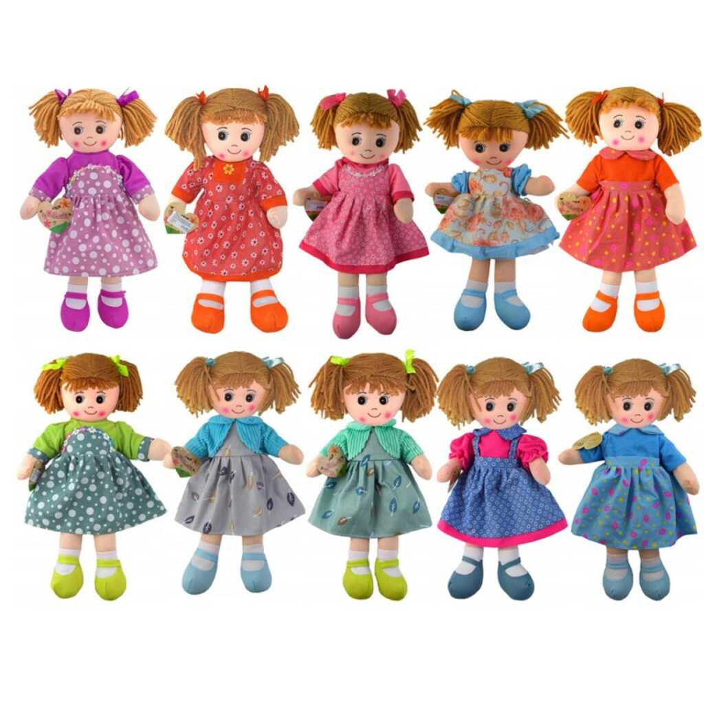 muñeca de trapo 50cm surtidas