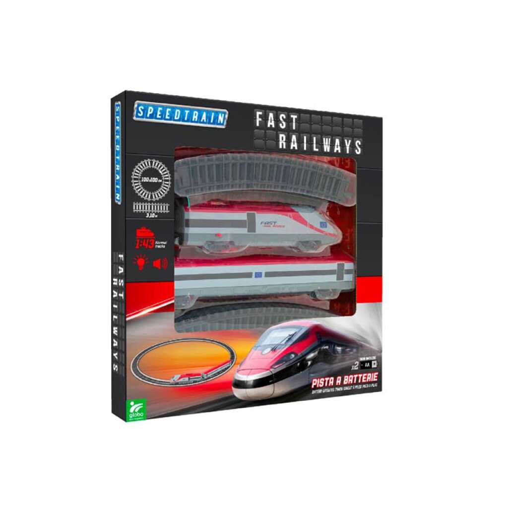circuito tren 1:87 14pcs con luz y sonido