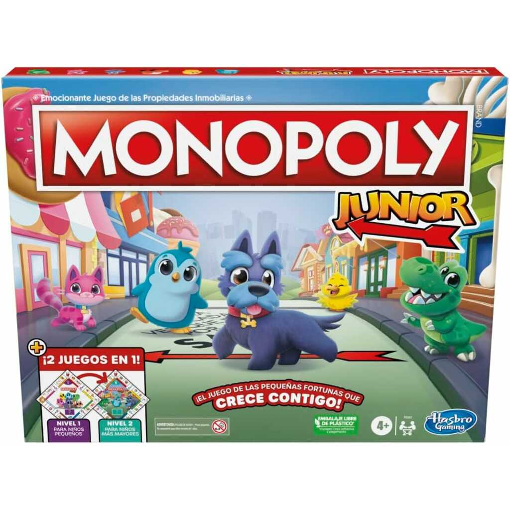 monopoly junior 2 juegos en 1