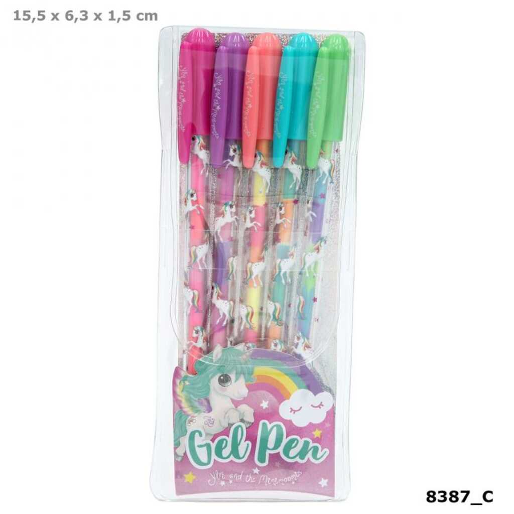 set plumas gel 5 uds ylvi & the minimoomis