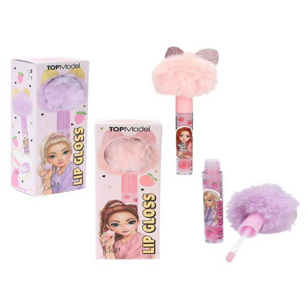 topmodel brillo de labios pompón beauty and me