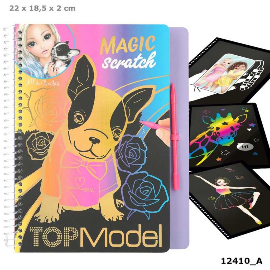 topmodel magic-scratch book