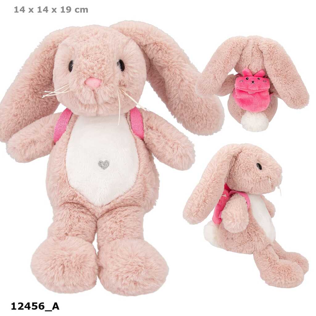 peluche conejito nelly con mochila princess mimi