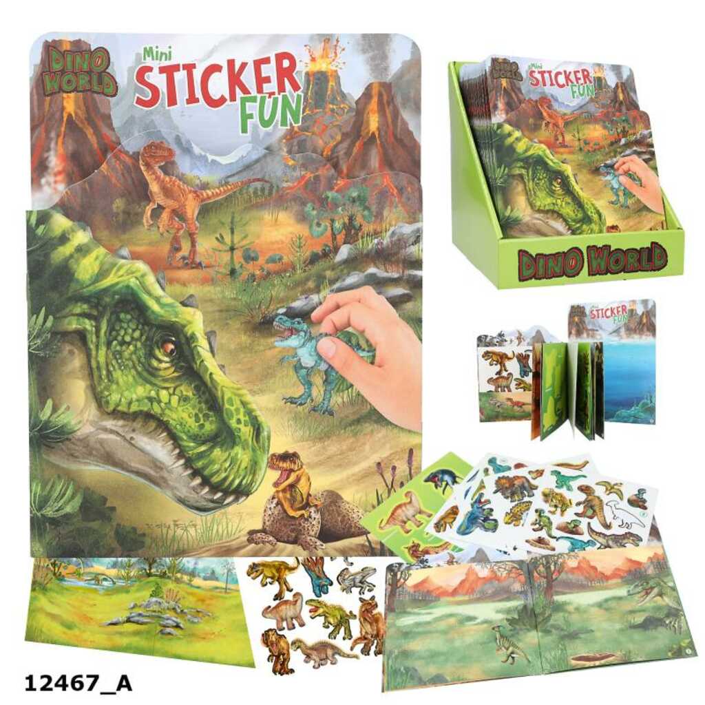 dino world mini sticker fun