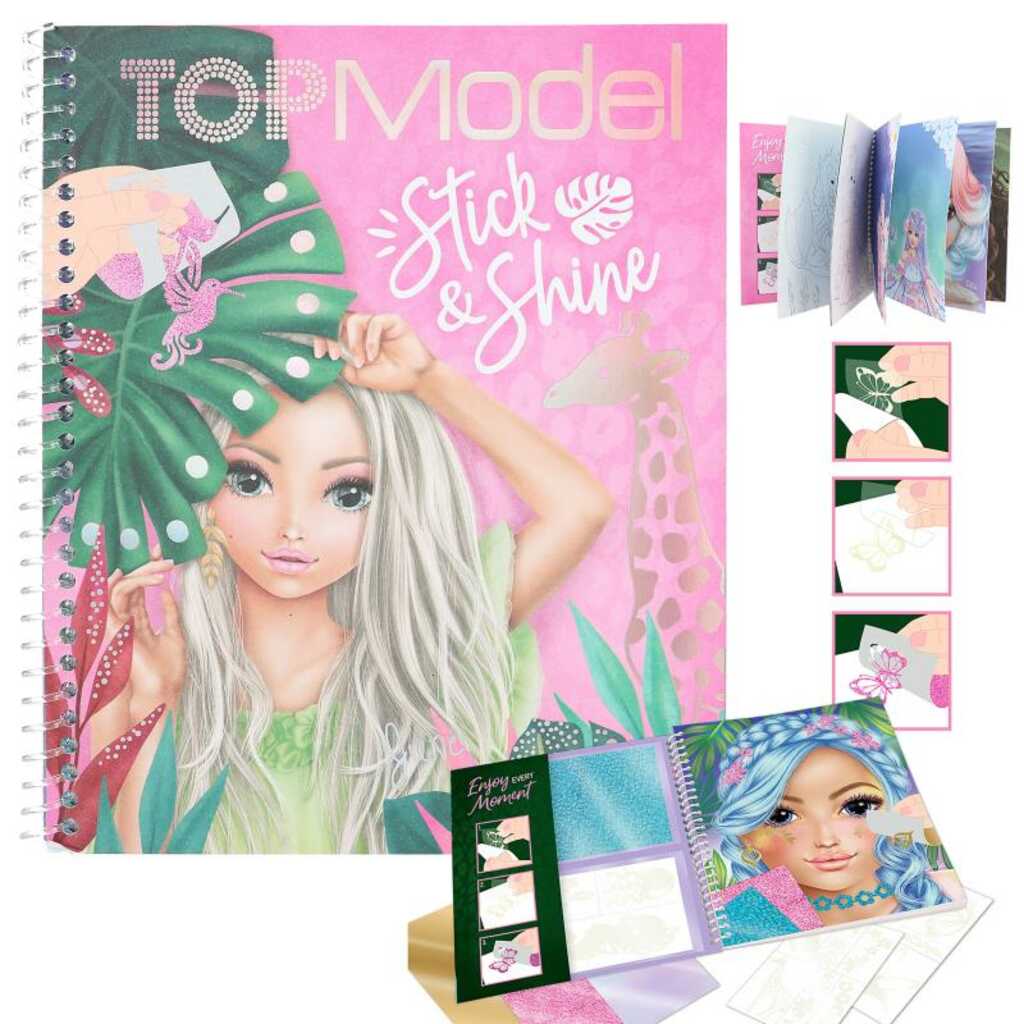 topmodel libro para colorear stick & shine