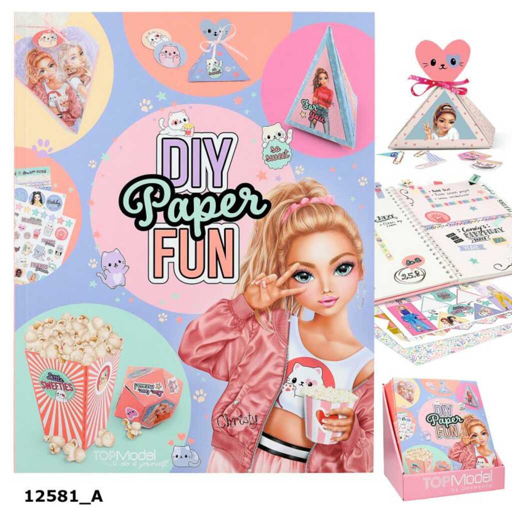 topmodel diy paper fun book cutie star