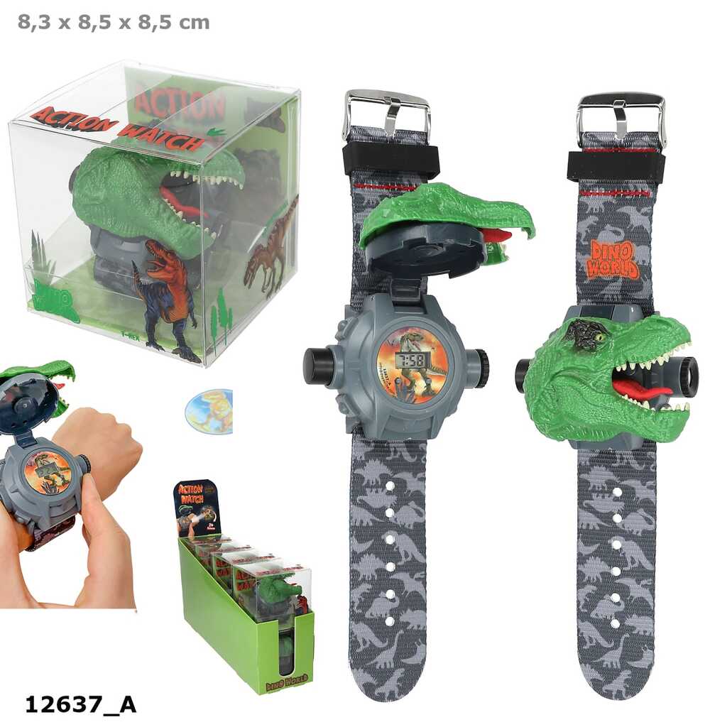 dino world reloj de pulsera con proyector