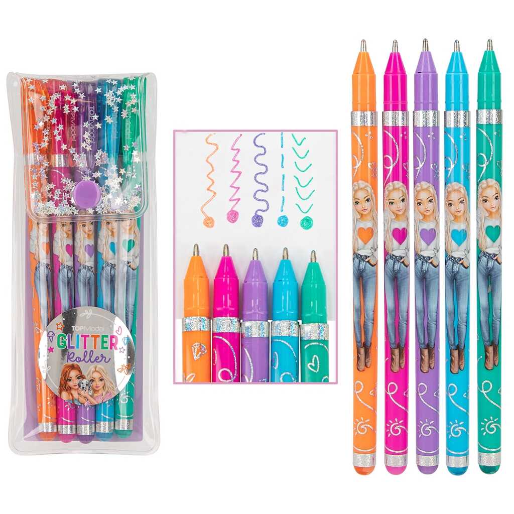 topmodel rollers de gel con purpurina