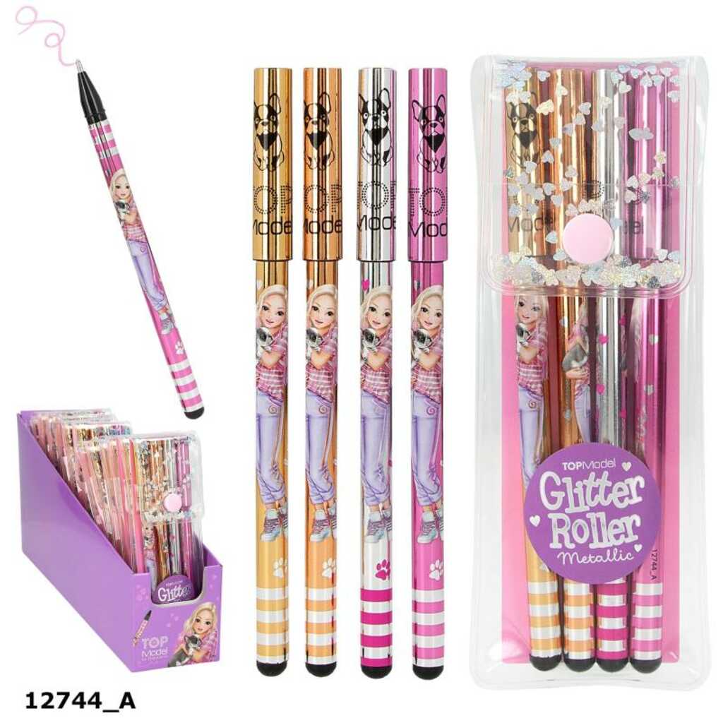 topmodel rollers de purpurina metalizados