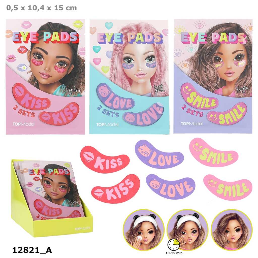 topmodel parches para ojos impresos beauty and me