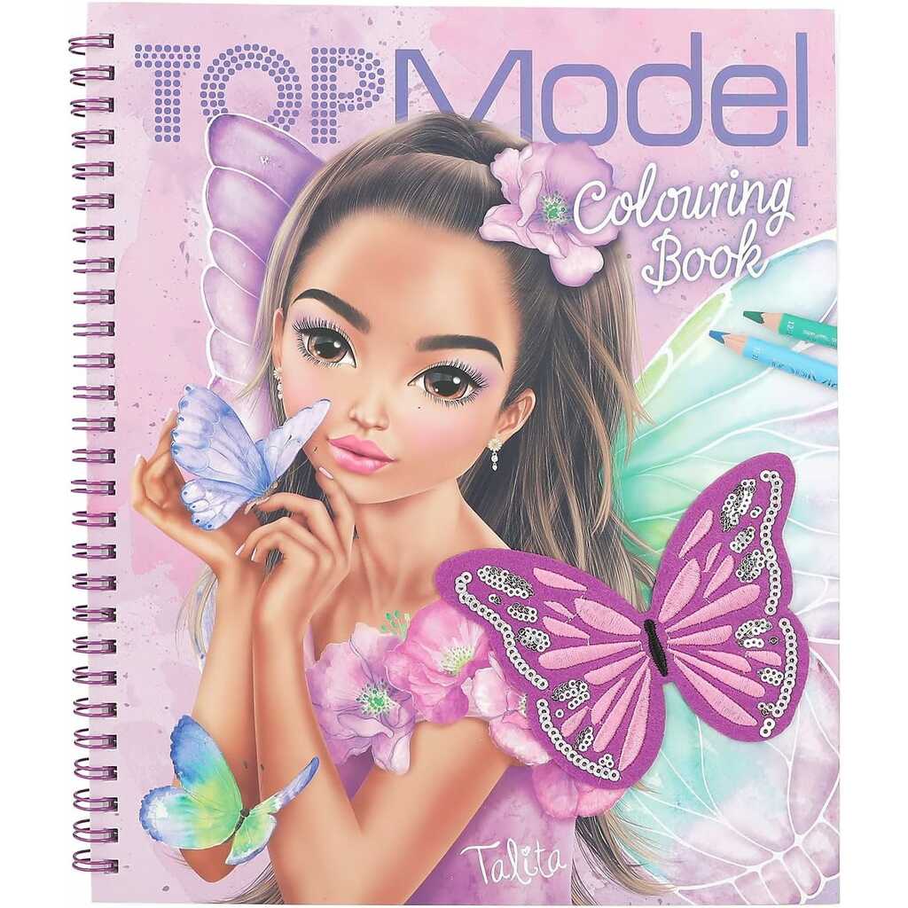 topmodel libro para colorear con lentejuelas fairy