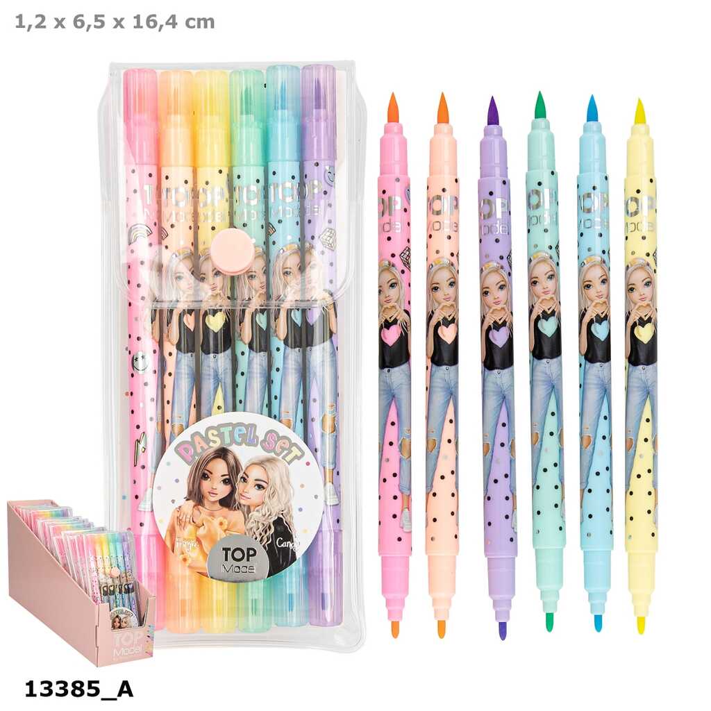 topmodel set de rotuladores pastel