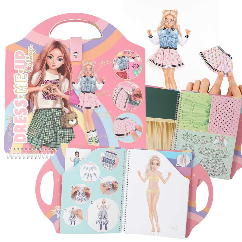 topmodel cuaderno collage dress me up