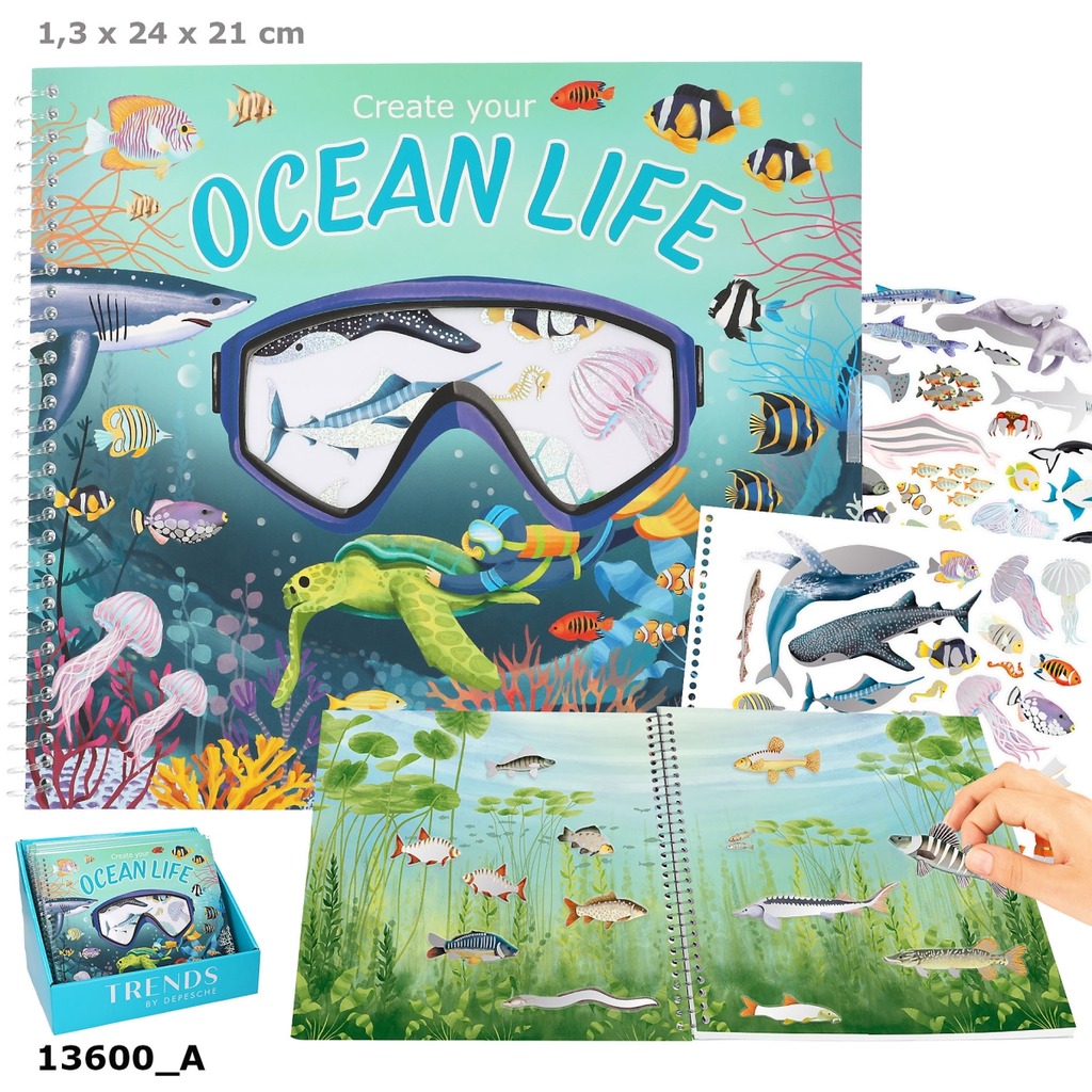 create your ocean life con pegatinas holográficas