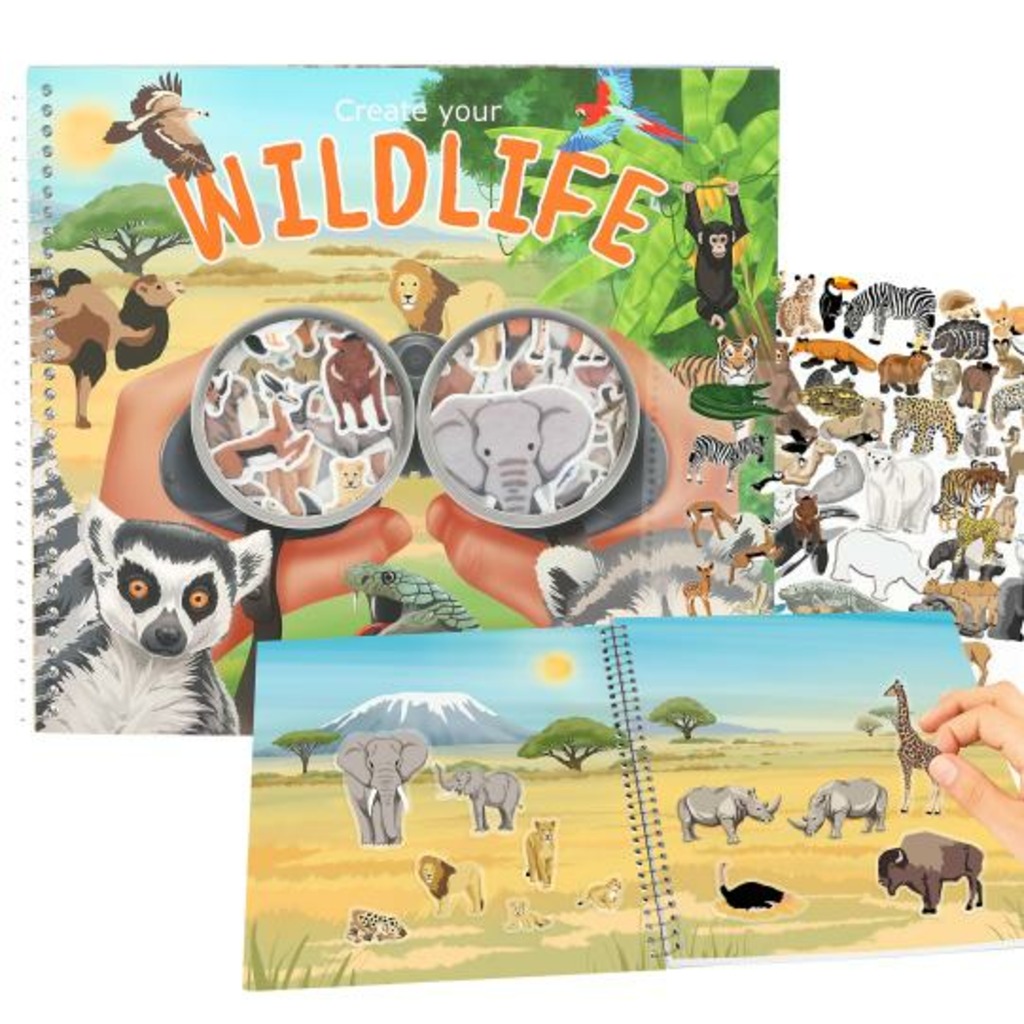 create your wild life con pegatinas de terciopelo
