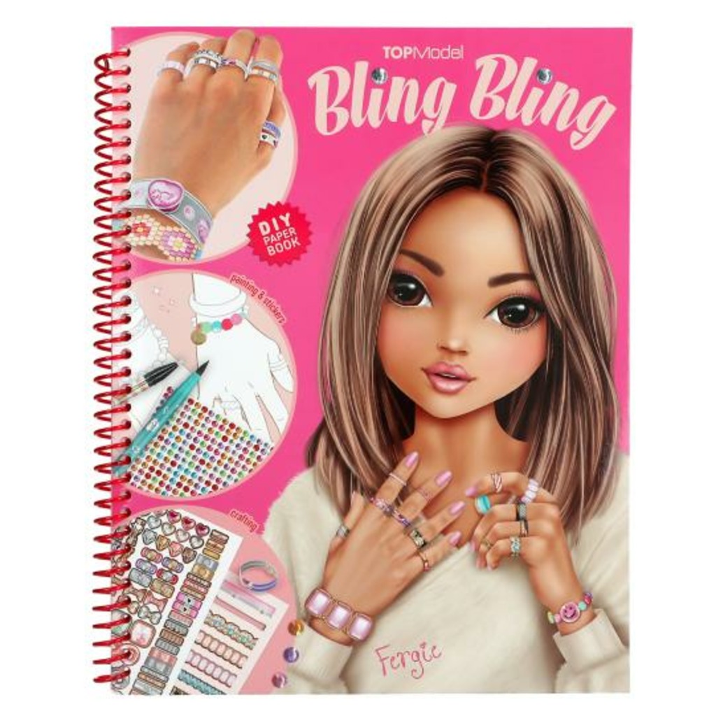 topmodel bling bling diy paper book
