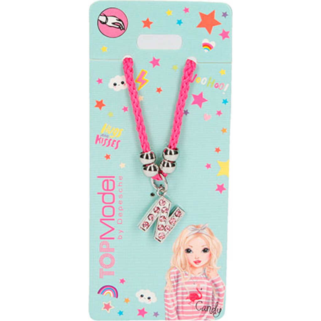 pulsera alfabeto topmodel - letra n
