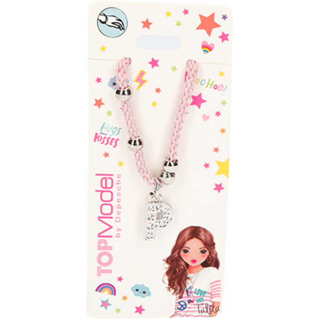 pulsera alfabeto topmodel - letra p