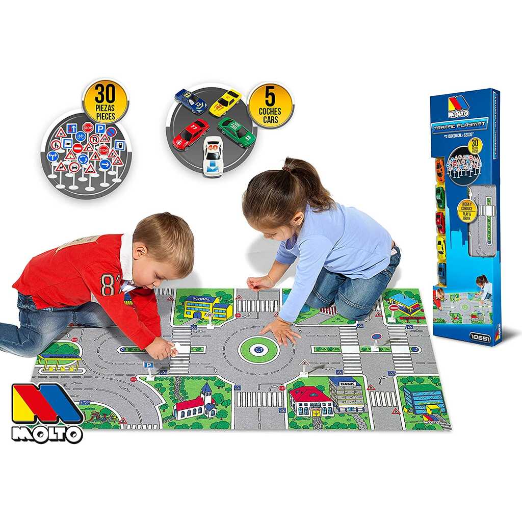 tapiz ciudad 24 piezas y 5 coches