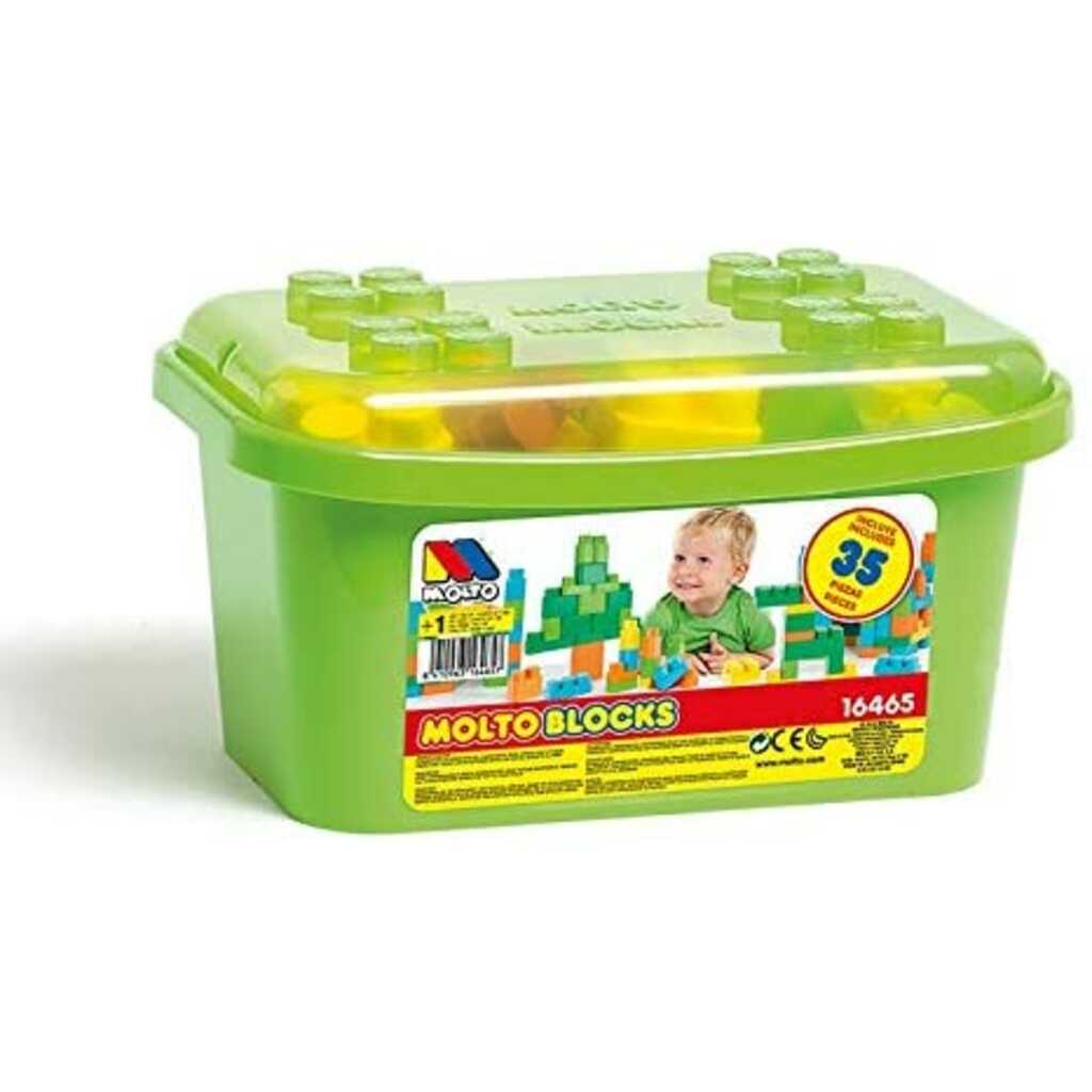 cubeta con bloques 35 piezas