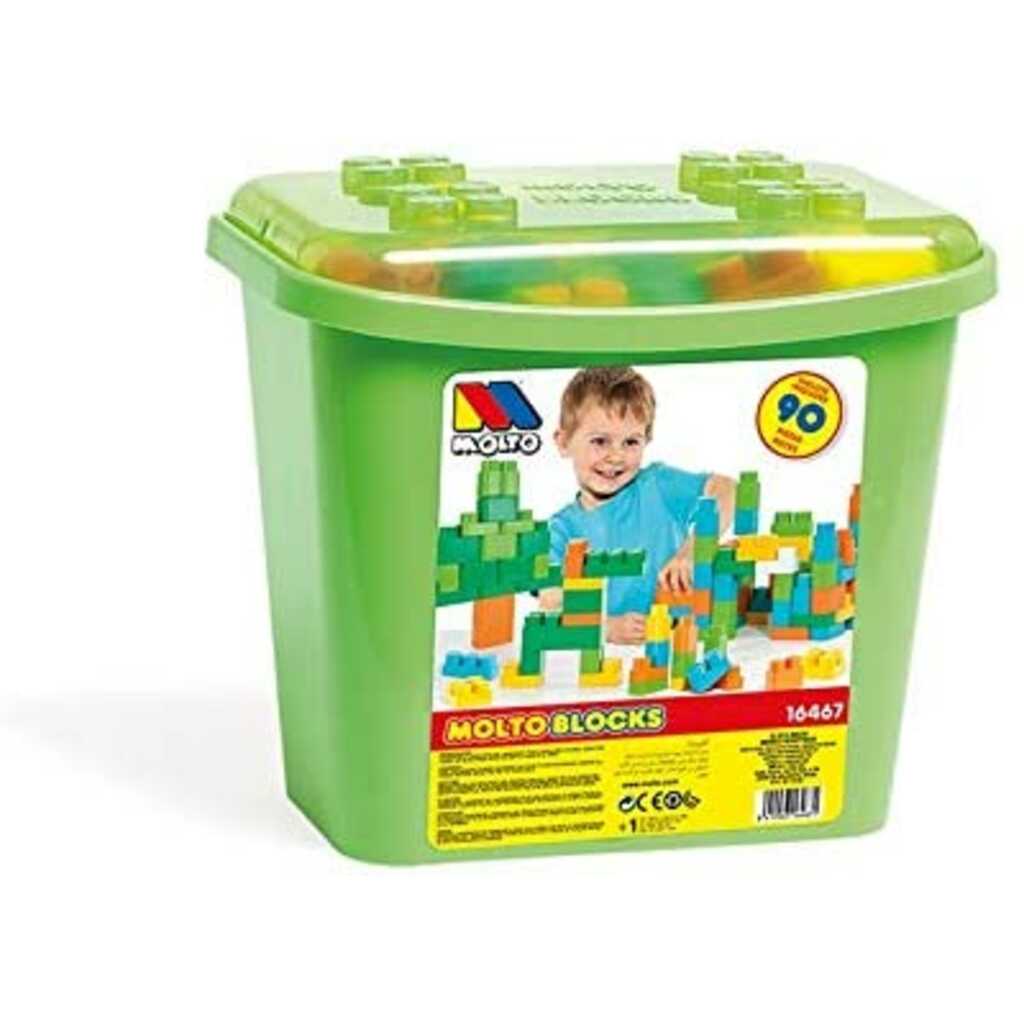 cubeta con bloques 90 piezas