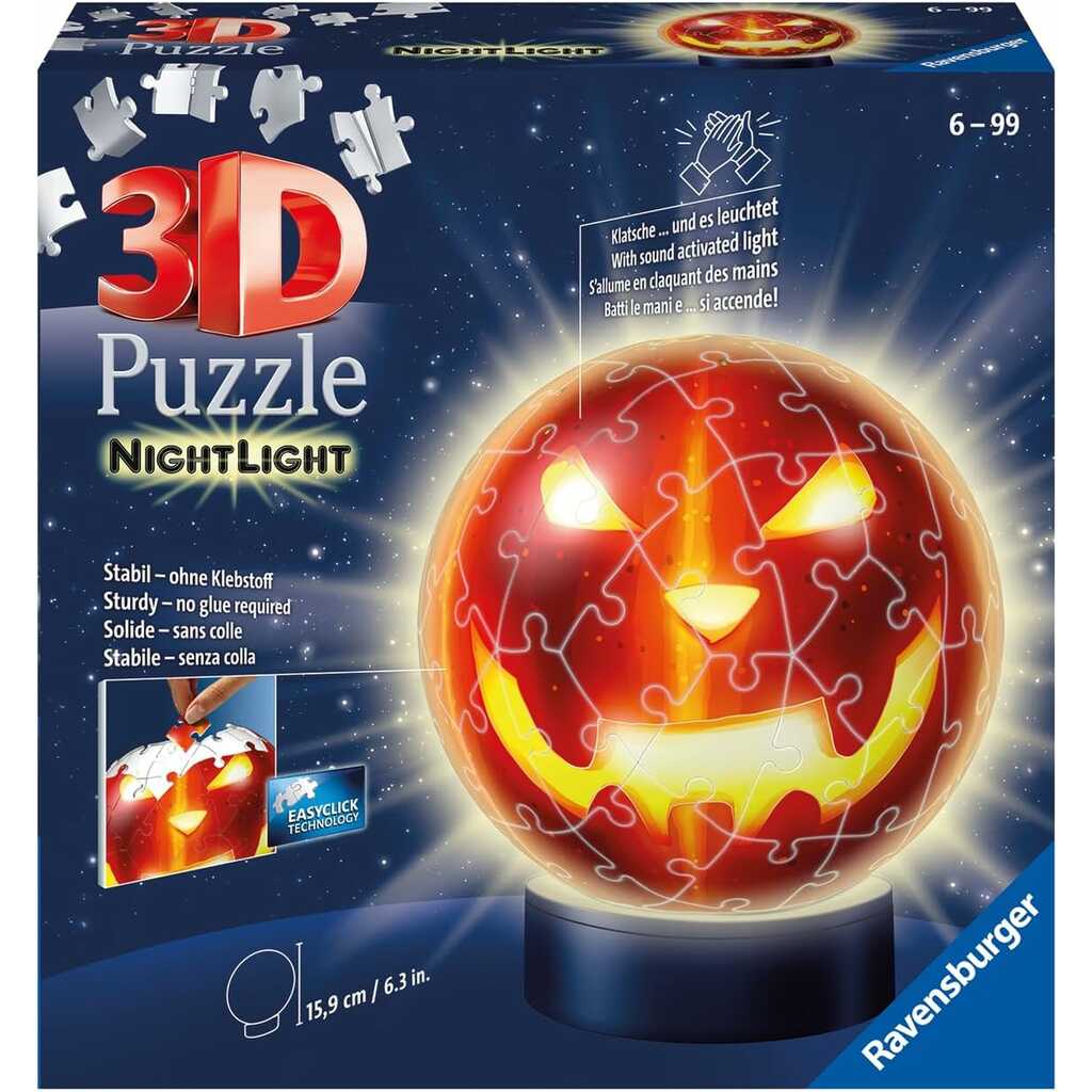 puzzle 3d calabaza halloween