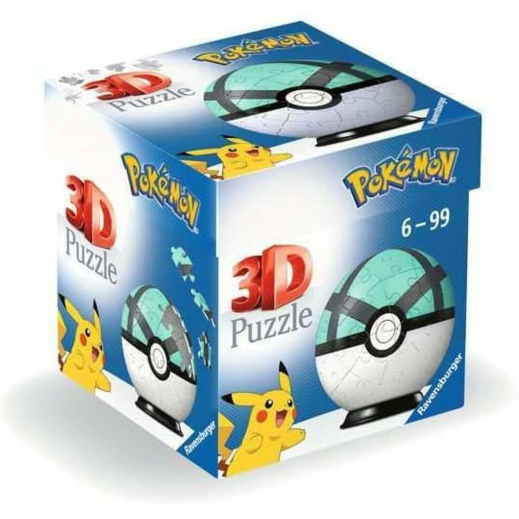 puzzle 3d pokémon net ball verde