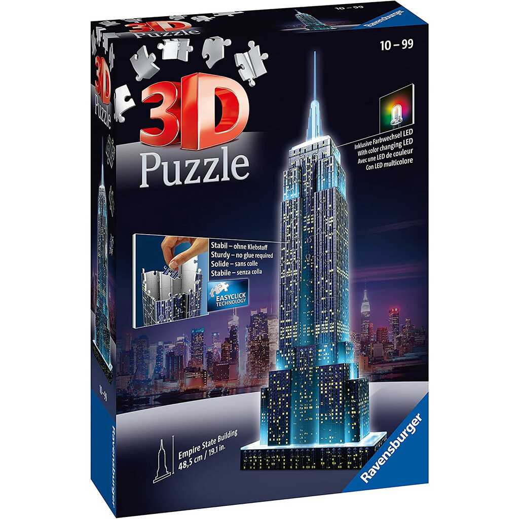puzzle 3d empire state building night edition
