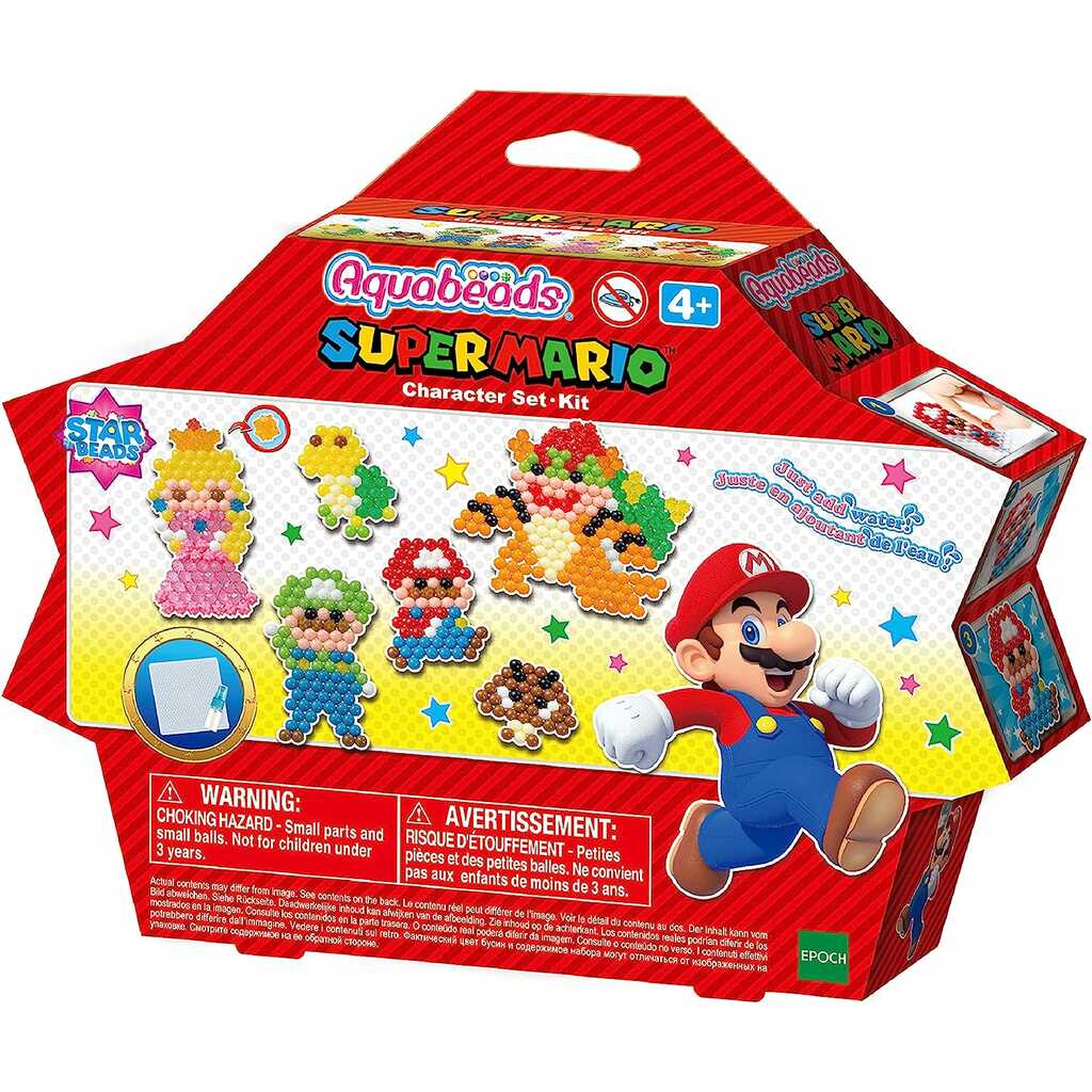 aquabeads super mario set de personajes